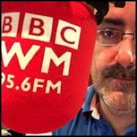 Shane O'Connor BBC Radio studio. BBC WM. Birmingham